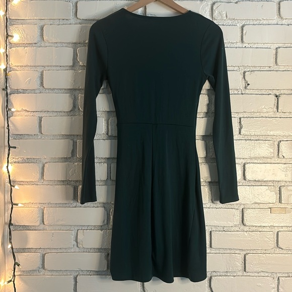 Lush Women’s forest green long sleeve midi dress - Picture 4 of 5
